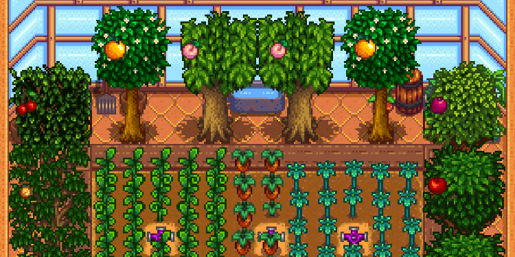 Year-round cultivation in greenhouses
